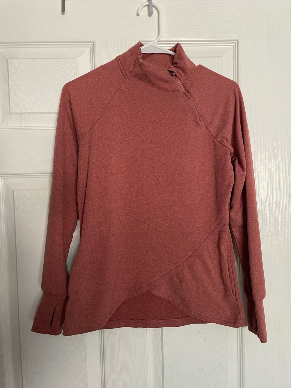 Kyodan Women’s XS Dusty Rose Side Quarter-Zip Pullover Athletic Top